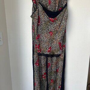 Tropical Layered Dress Pants and Top